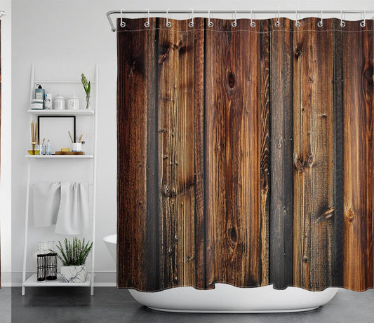 Rustic Brown Farmhouse Style 72x72 Shower Curtain