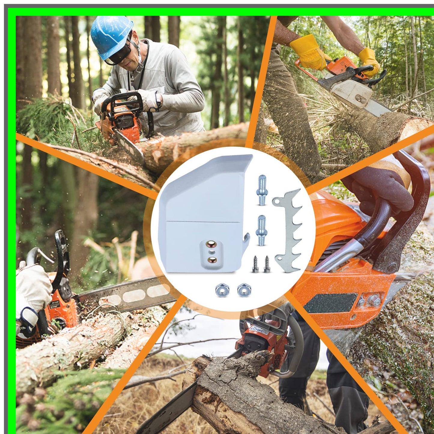 Sprocket Guard with Bumper Spike for Stihl Chainsaw Models 017-250