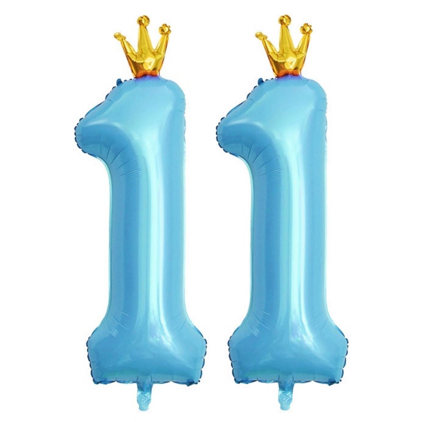 Blue Number 11 Balloons for 11th Birthday Party Decorations