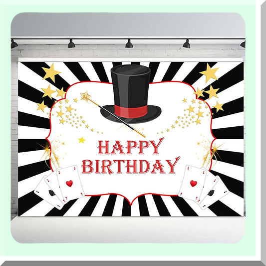 7x5ft Casino Party Backdrop for Birthday and Events