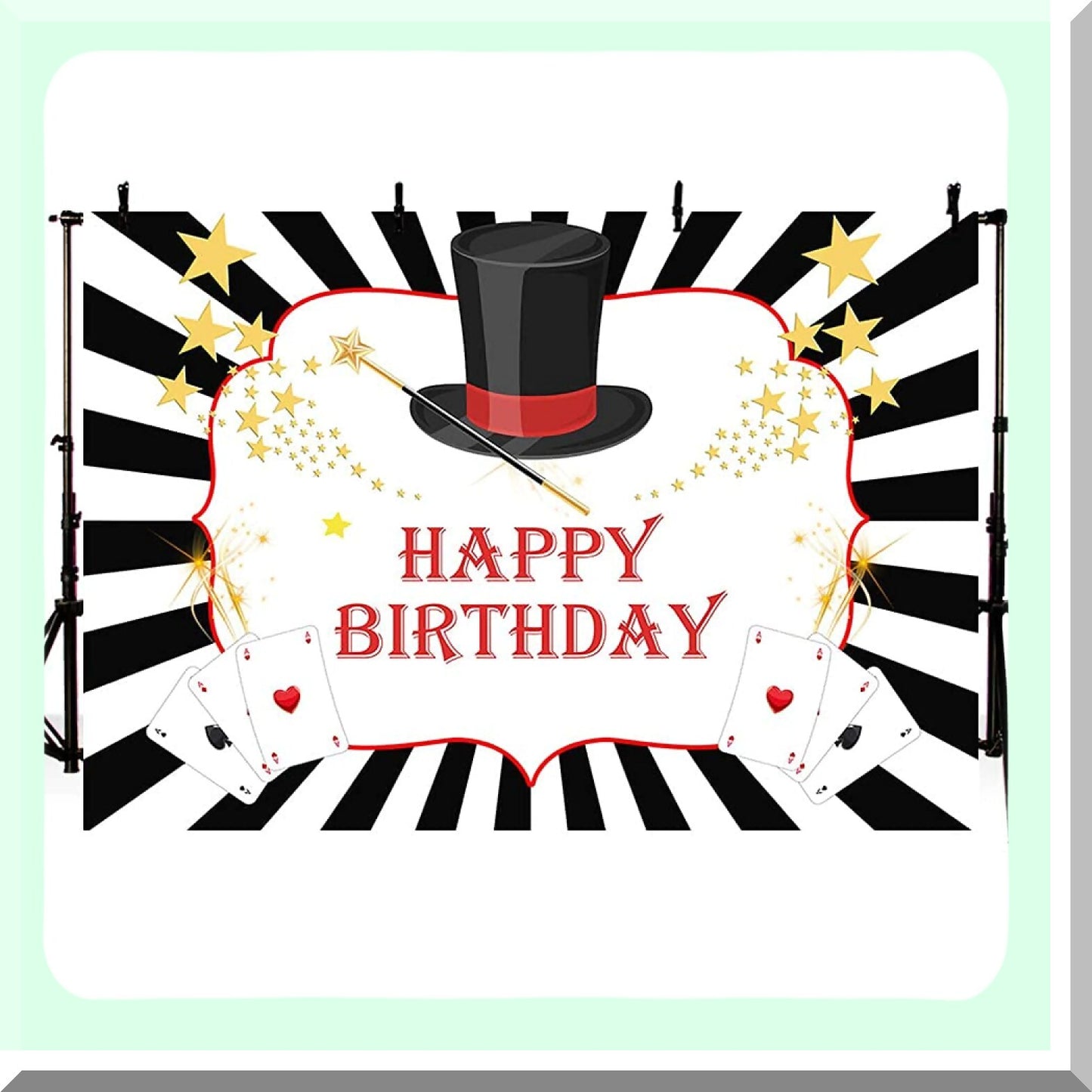 7x5ft Casino Party Backdrop for Birthday and Events