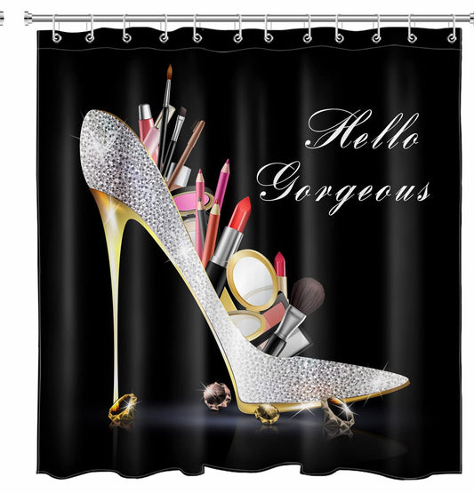 High Heels Shower Curtain 69x70 Inch Waterproof Fabric