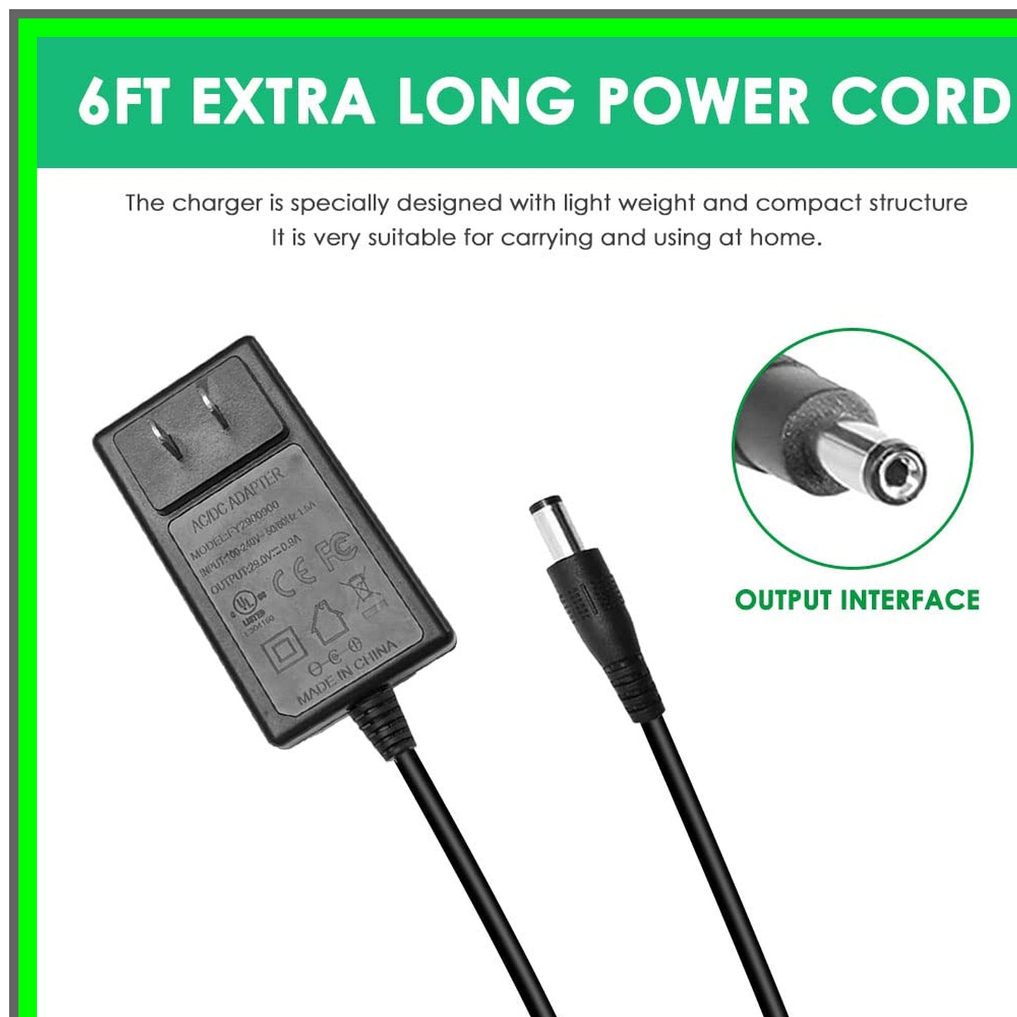 Efficient Replacement Charger for Sun Joe MJ401C Electric Lawn Mower