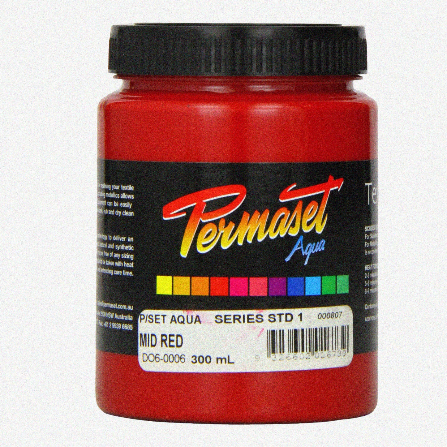 Aqua Screen Ink 300ml Mid Red