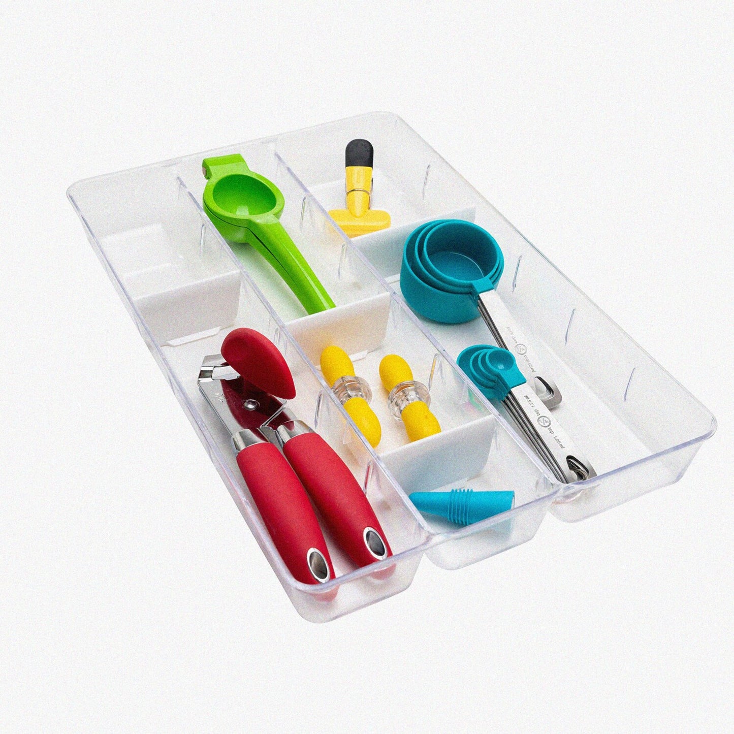 Clear Drawer Organizer with Adjustable Dividers 11"x17"x2"