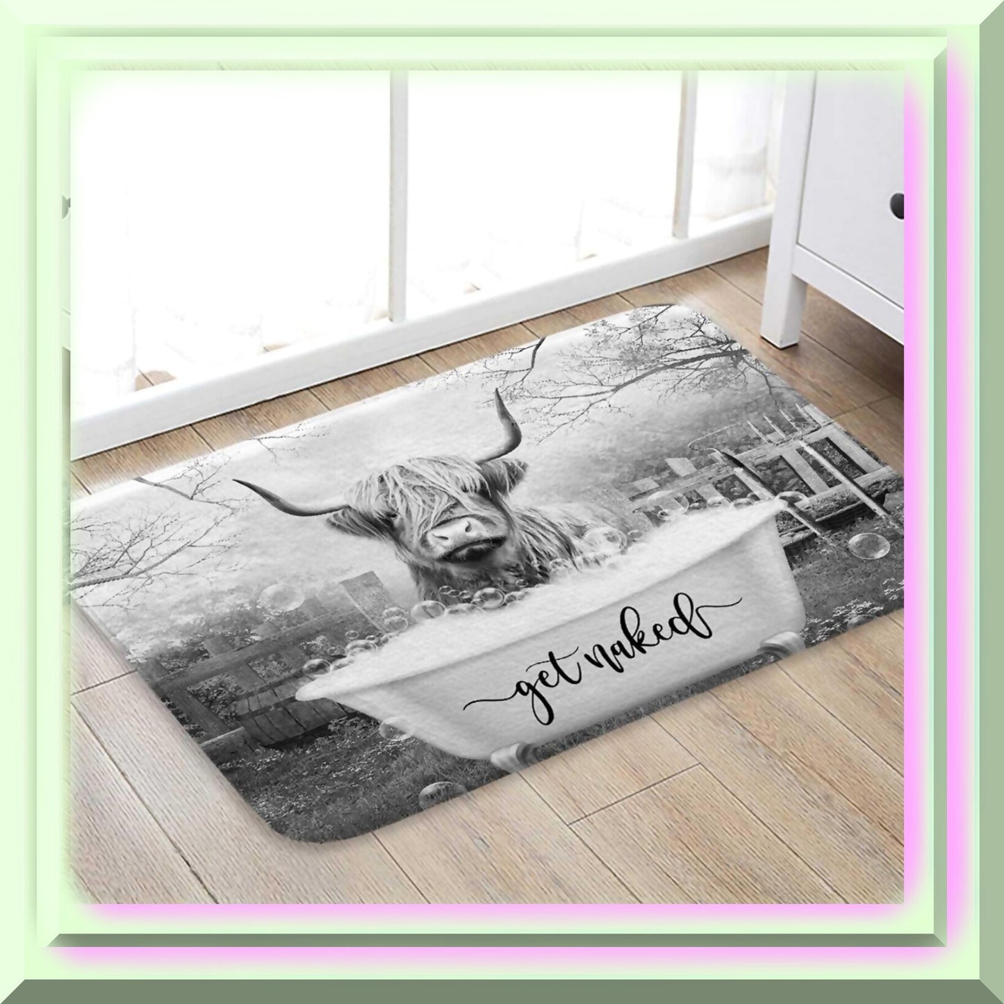 Funny Cow Soft Bathroom Rug 17 x 29 Inches
