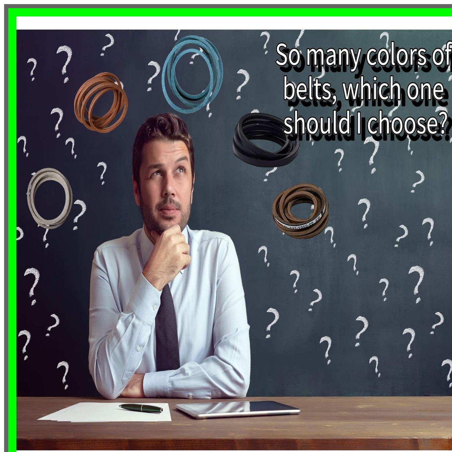 Kevlar Lawn Mower Deck Belt 1/2" x 153.75" for Toro and Exmark 52" Decks