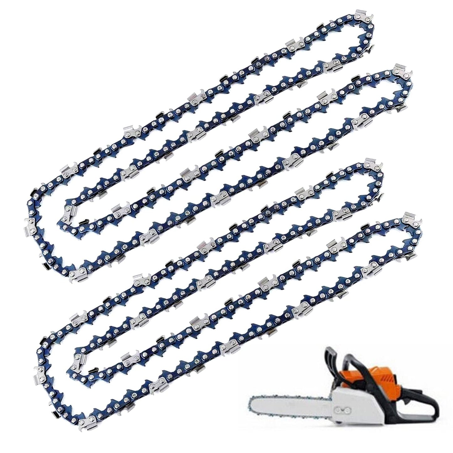 20-Inch Chainsaw Chain 2-Pack 325 Pitch 058 Gauge for Husqvarna Stihl Poulan