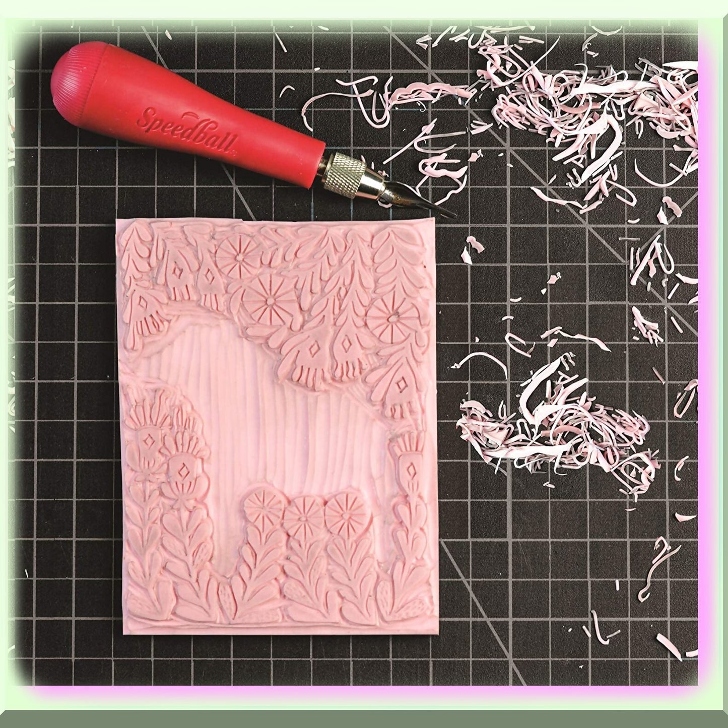 PinkPrint Linoleum Speedy-Carve Block Printing 4x6" 6-Pack