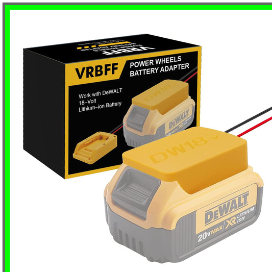 20V Battery Adapter for Power Wheels with 14 Gauge Robotics Connector