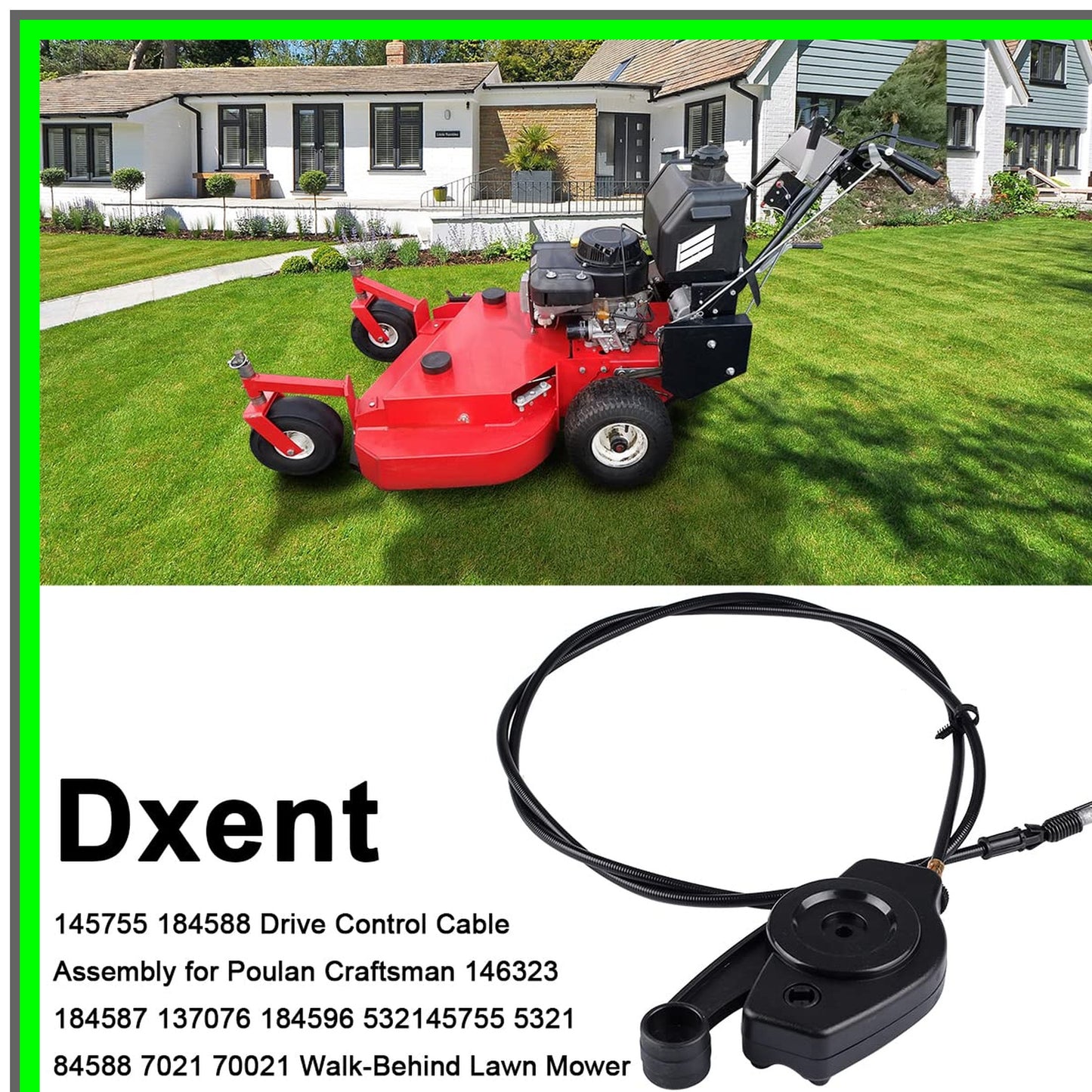 Drive Control Cable Assembly for Poulan Walk-Behind Lawn Mowers