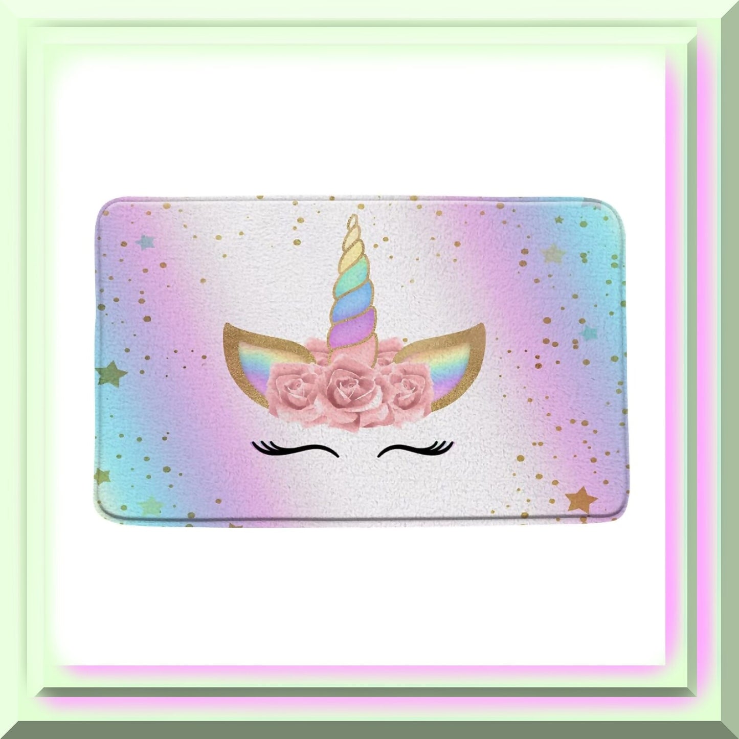 Unicorn Pink Bath Mat 17.7" x 29.5"