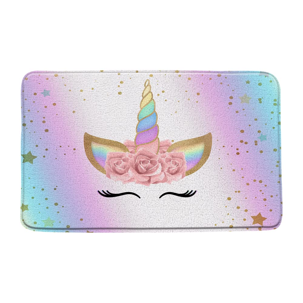 Unicorn Pink Bath Mat 17.7" x 29.5"