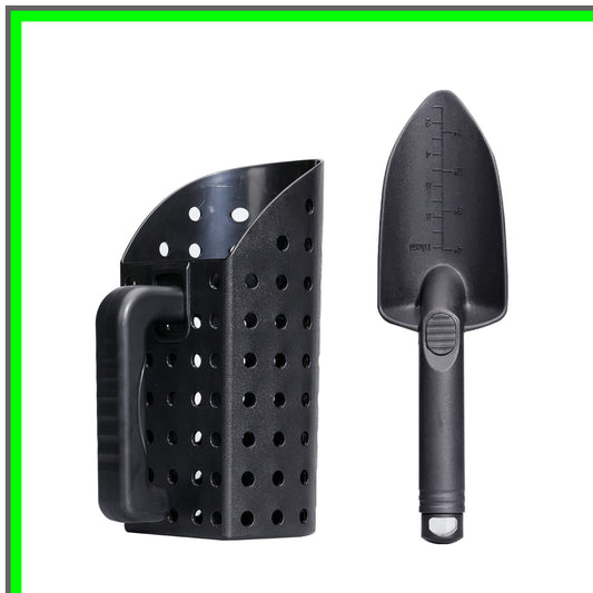 Metal Detecting Sand Scoop and Shovel Set for Treasure Hunting