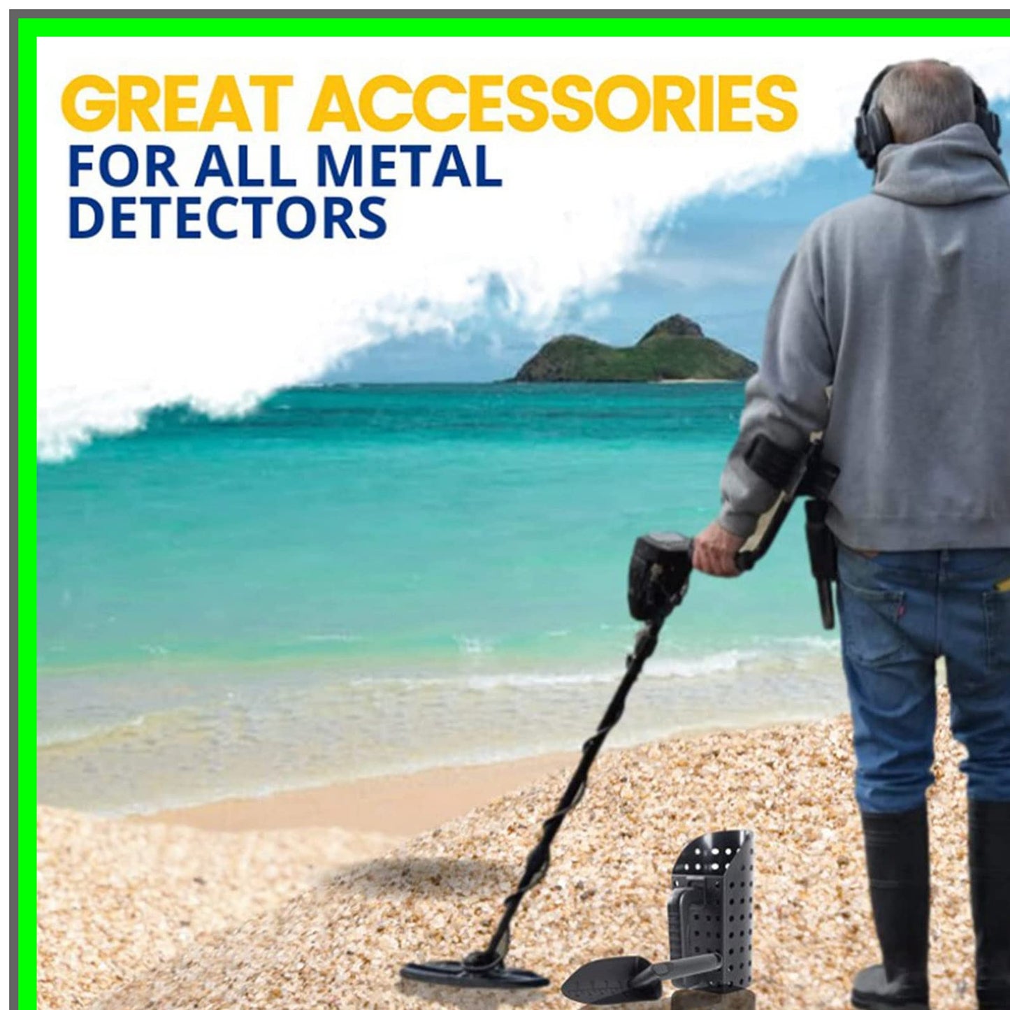 Metal Detecting Sand Scoop and Shovel Set for Treasure Hunting