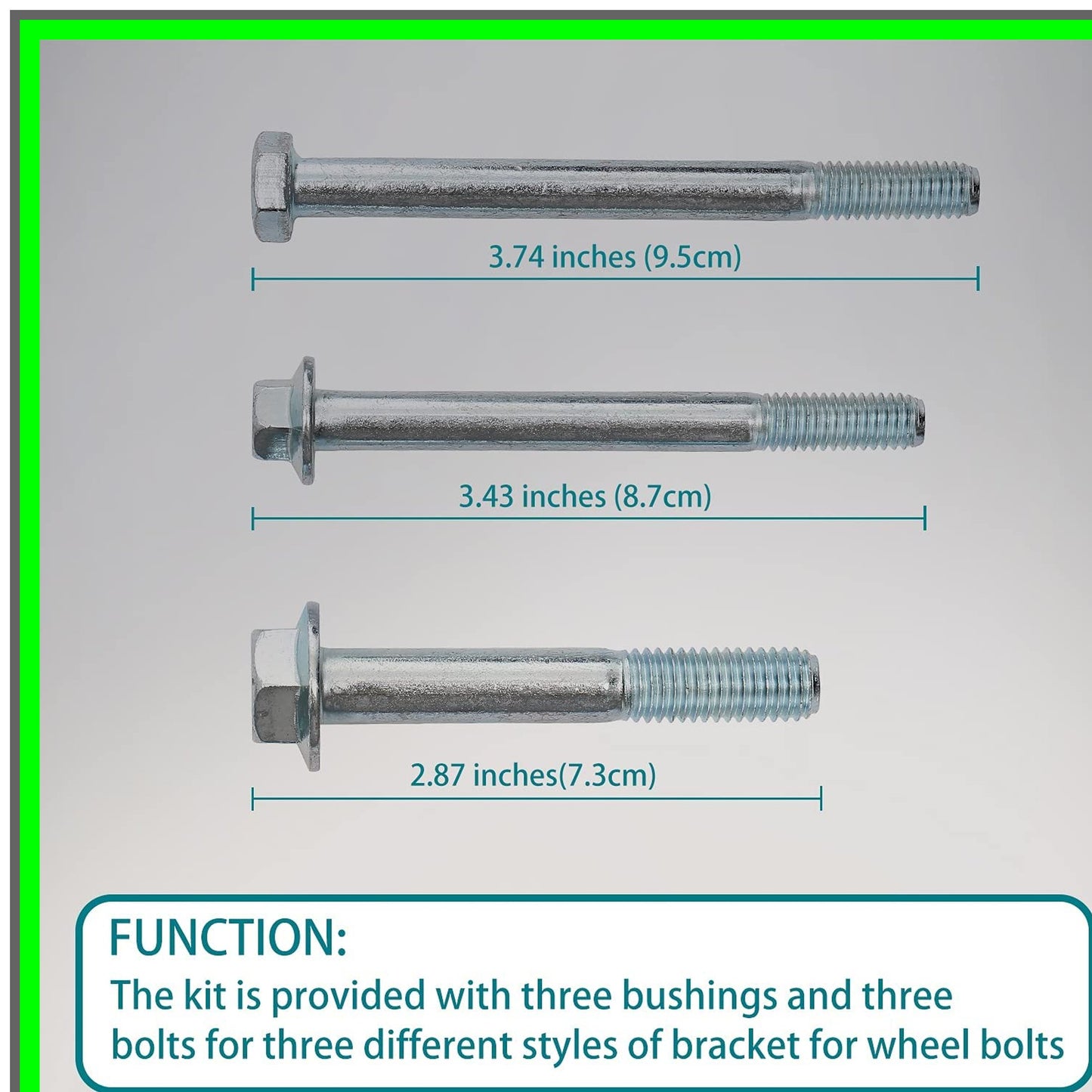 Mower Anti-Scalp Deck Wheel Kit for AM133602 AM116299 M111489 Set of 4