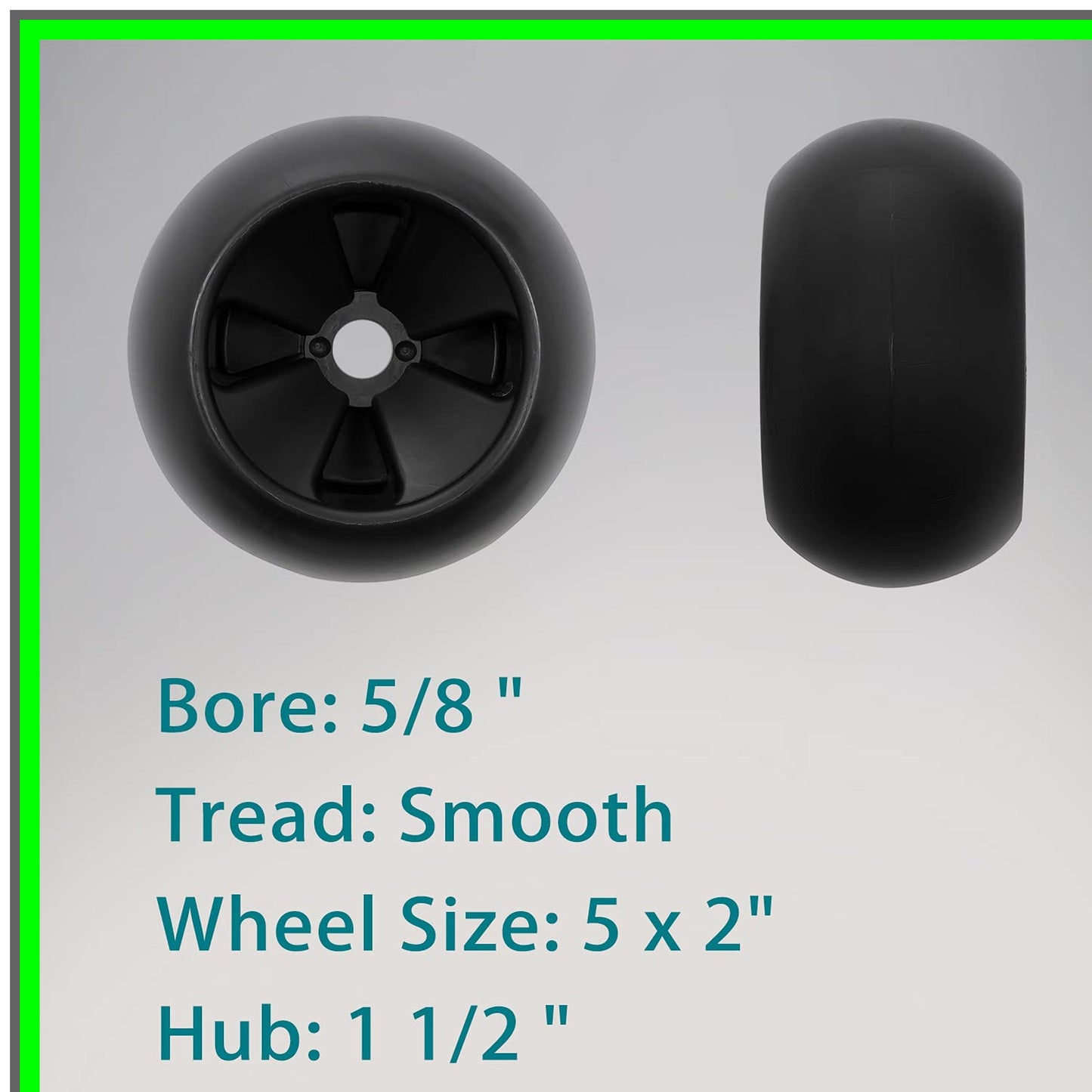 Mower Anti-Scalp Deck Wheel Kit for AM133602 AM116299 M111489 Set of 4