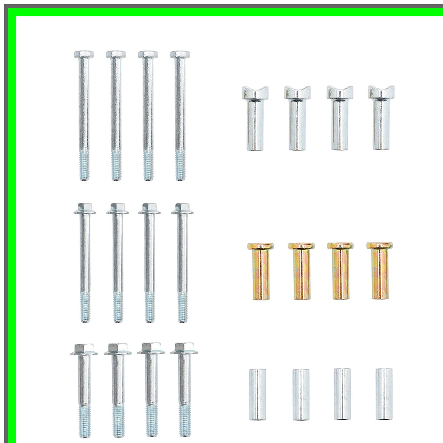 Mower Anti-Scalp Deck Wheel Kit for AM133602 AM116299 M111489 Set of 4