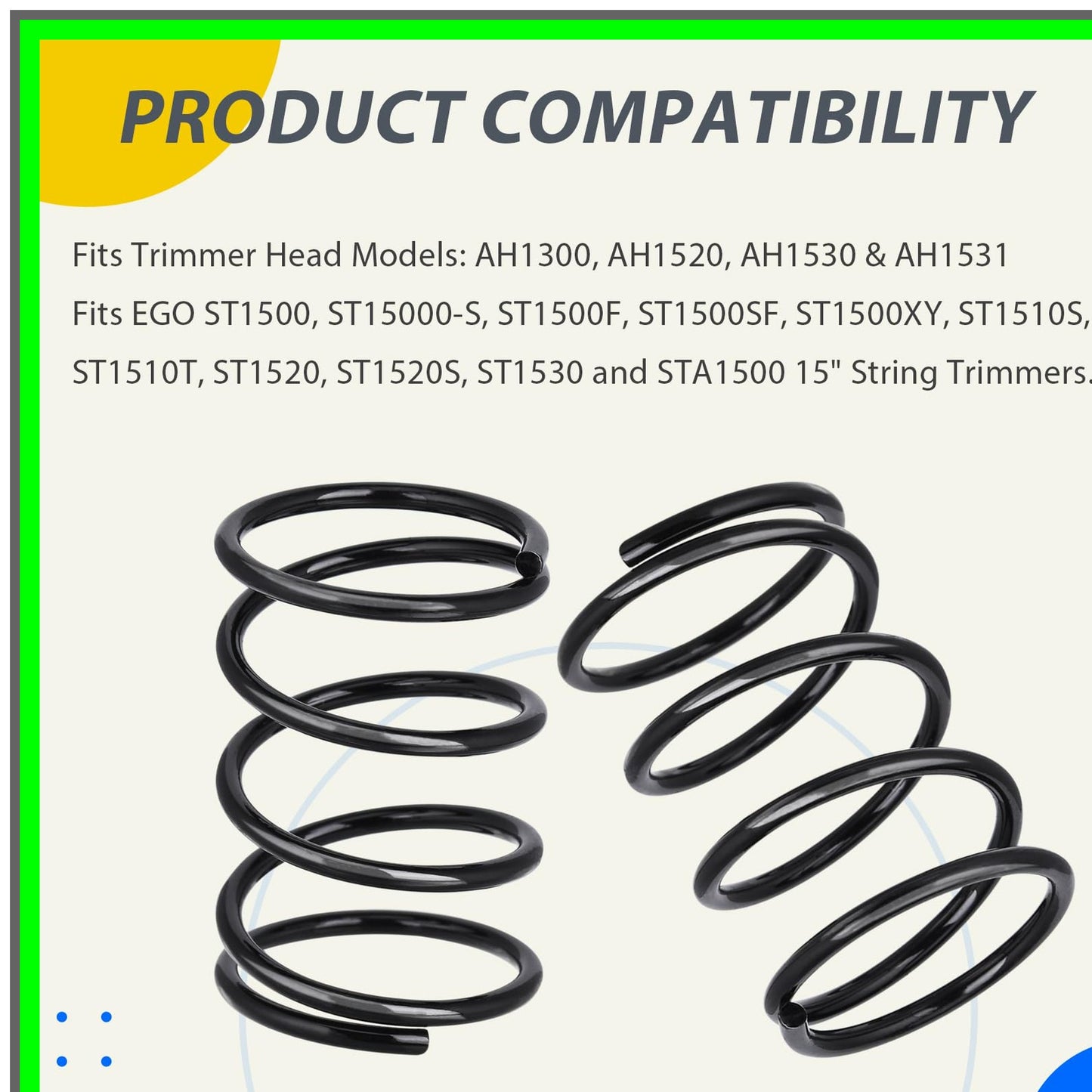 Replacement Spring for EGO Trimmer Heads AH1300 AH1520 ST1500 Series