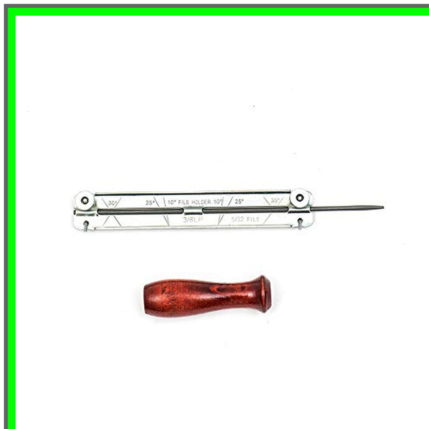 Precision Saw Chain File with Filing Guide for Accurate Sharpening