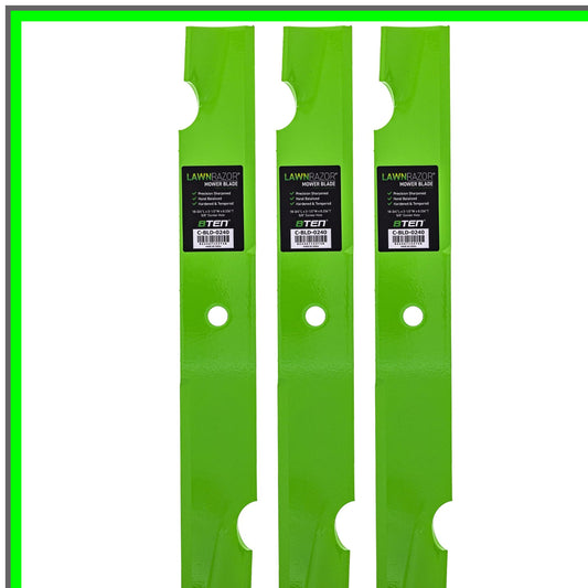 High Lift Lawn Blade Set for Bad Boy Outlaw 54 Inch Deck 3 Pack