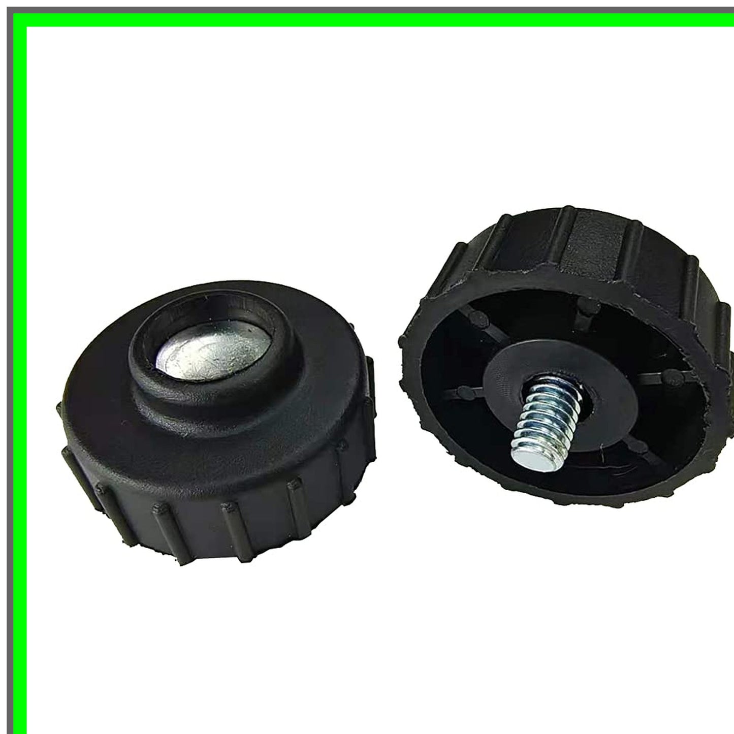 Black Spool Retainer Bump Knobs for Yard Trimmer Heads - 2 Pack