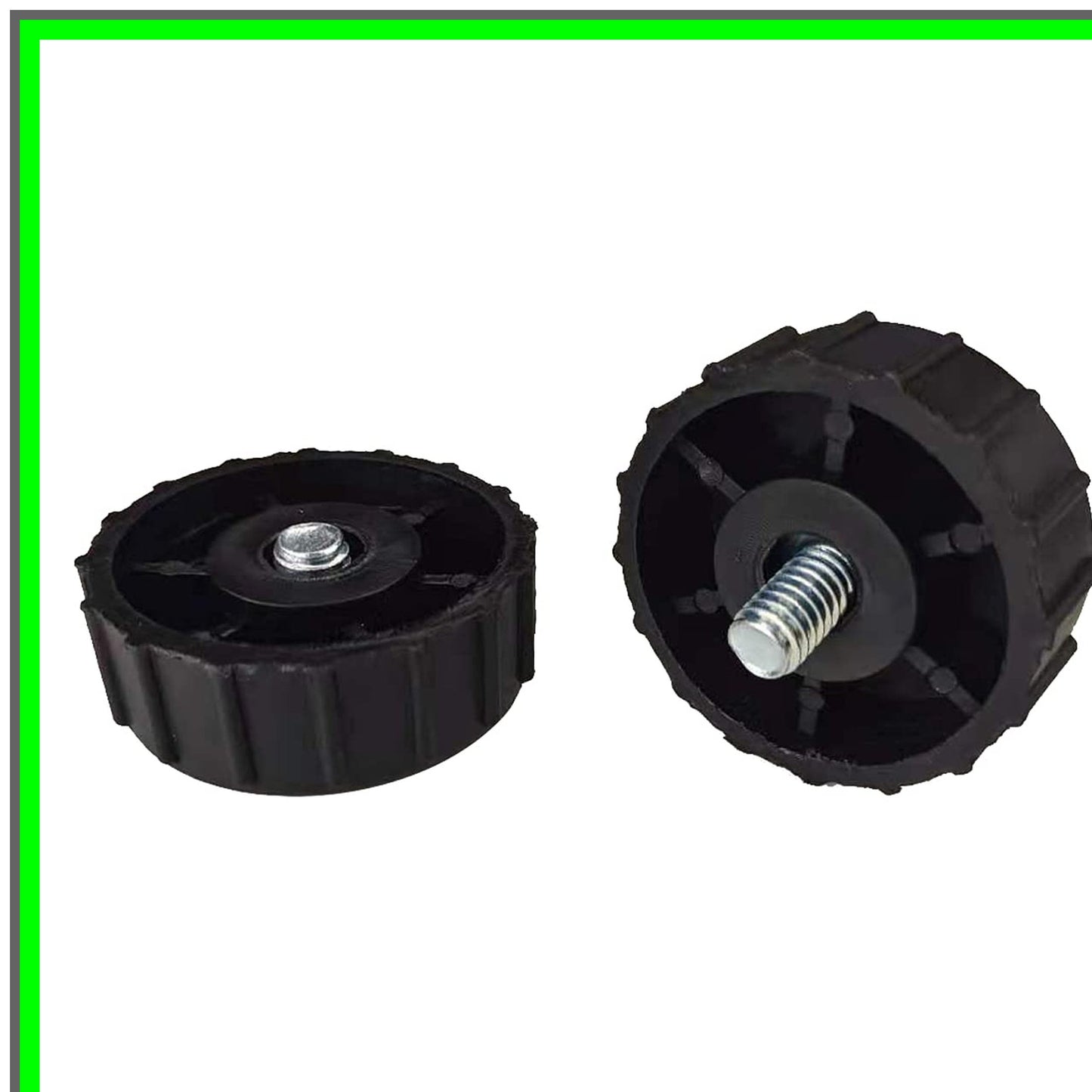Black Spool Retainer Bump Knobs for Yard Trimmer Heads - 2 Pack