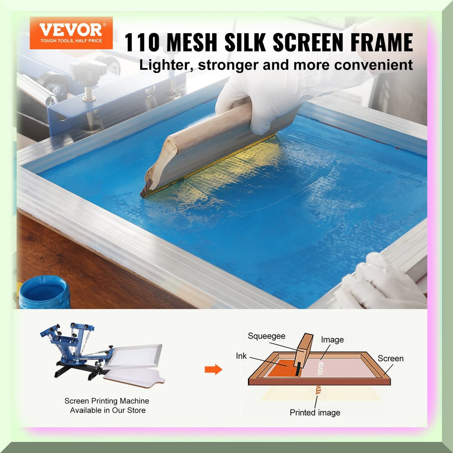 6-Piece Aluminum T-Shirt Printing Kit 10x14in