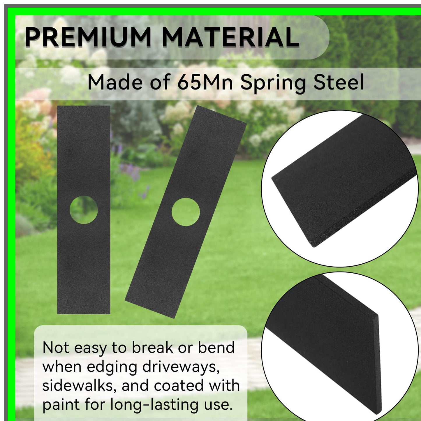 Dual Pack Edger Blades 7-1/2" Compatible with Stihl Ryobi Troy-Bilt Attachments