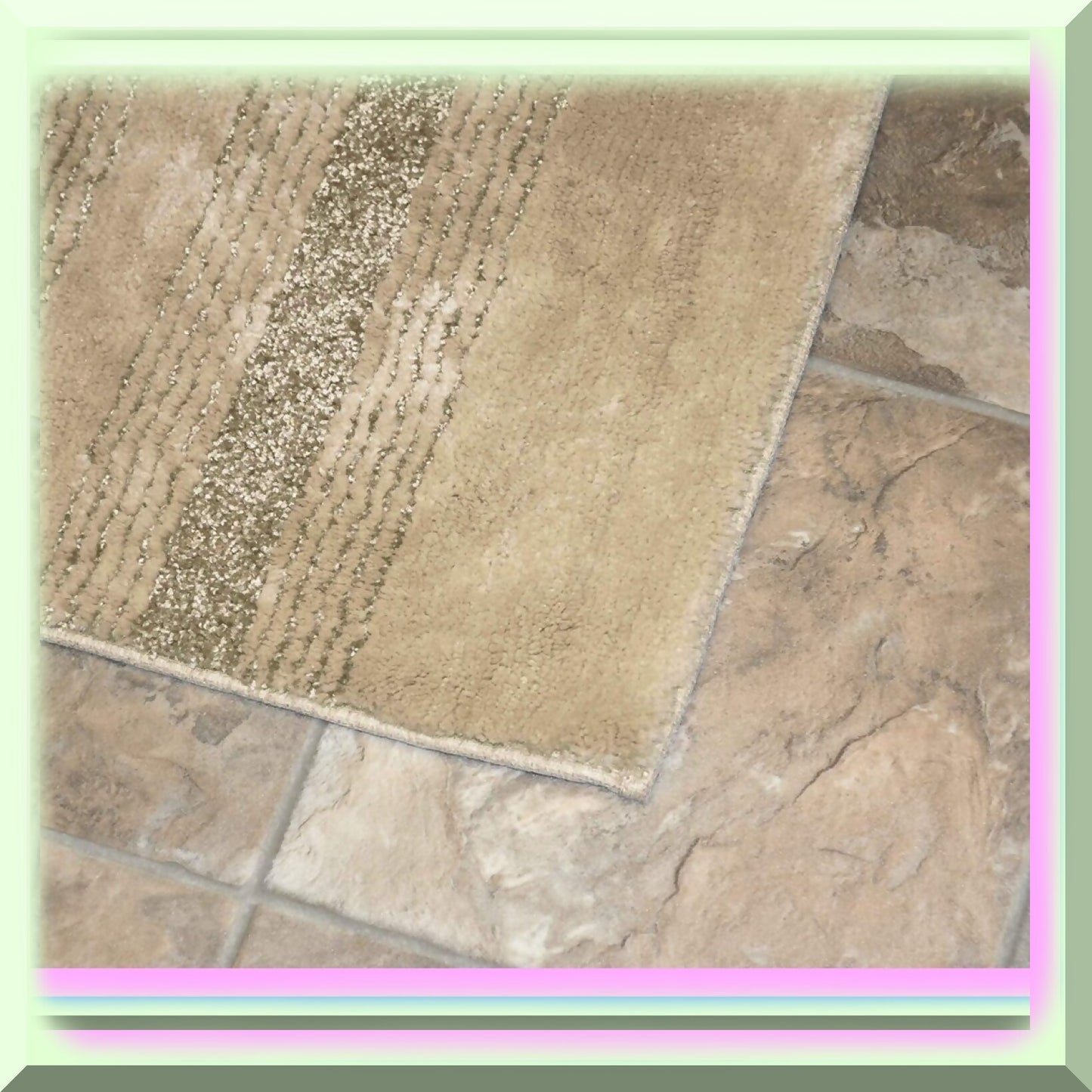 Essence Nylon Washable Bathroom Rug 30x50 Inches