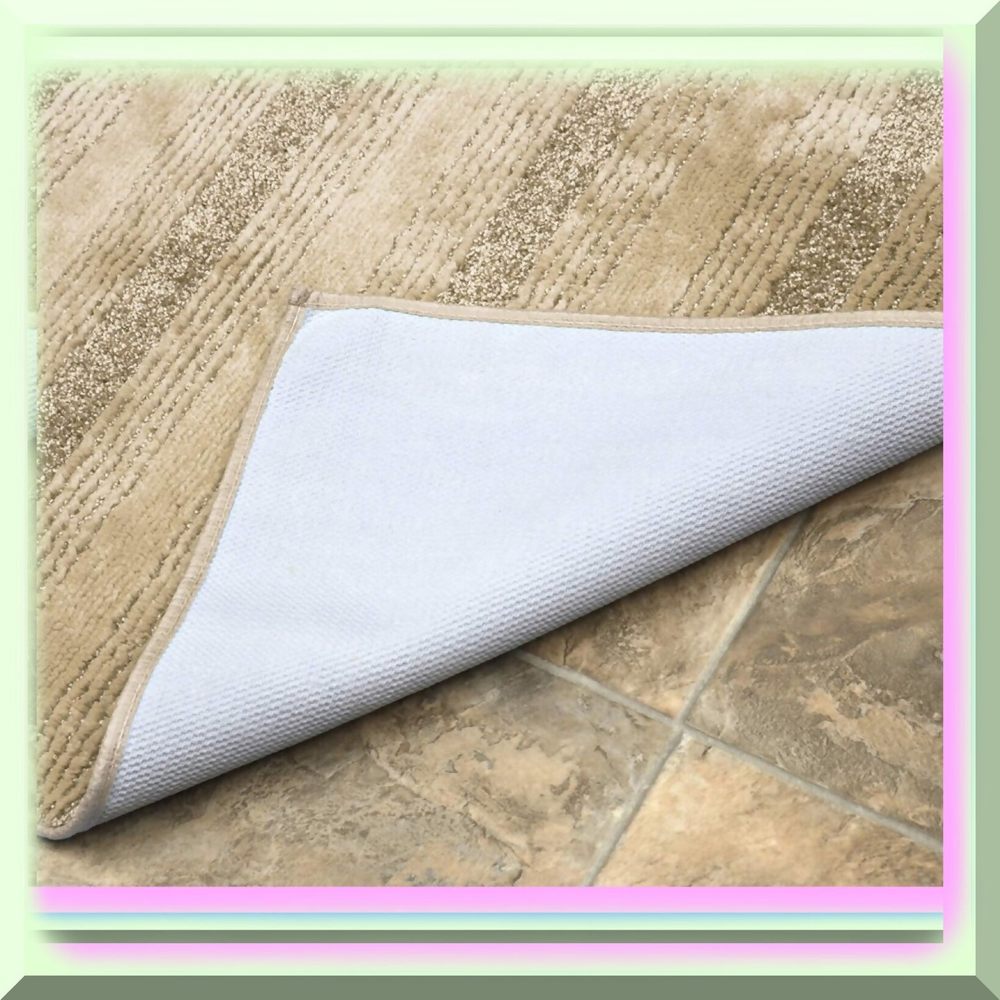 Essence Nylon Washable Bathroom Rug 30x50 Inches