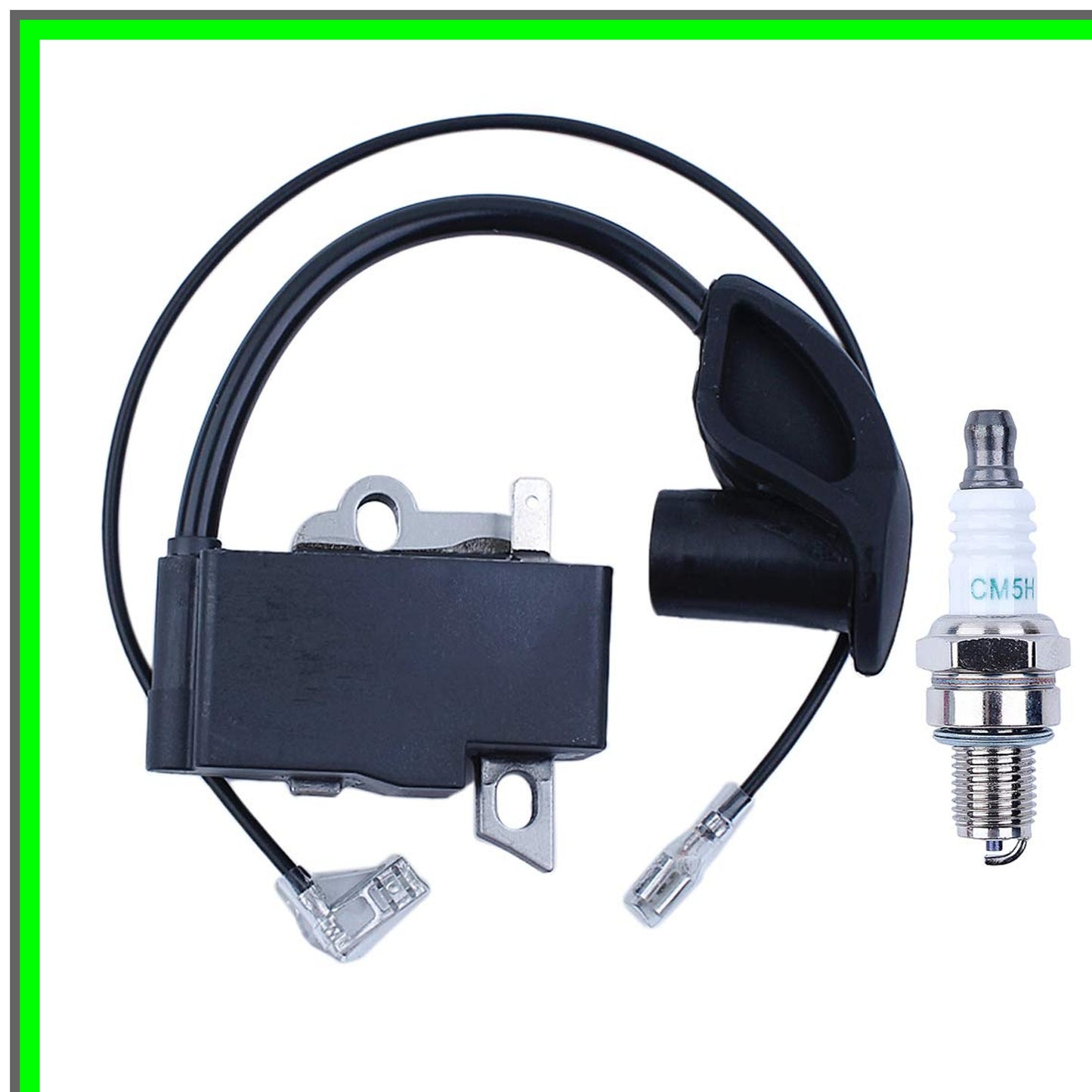 High-Performance Ignition Coil and Spark Plug for Trimmer Lawn Mowers