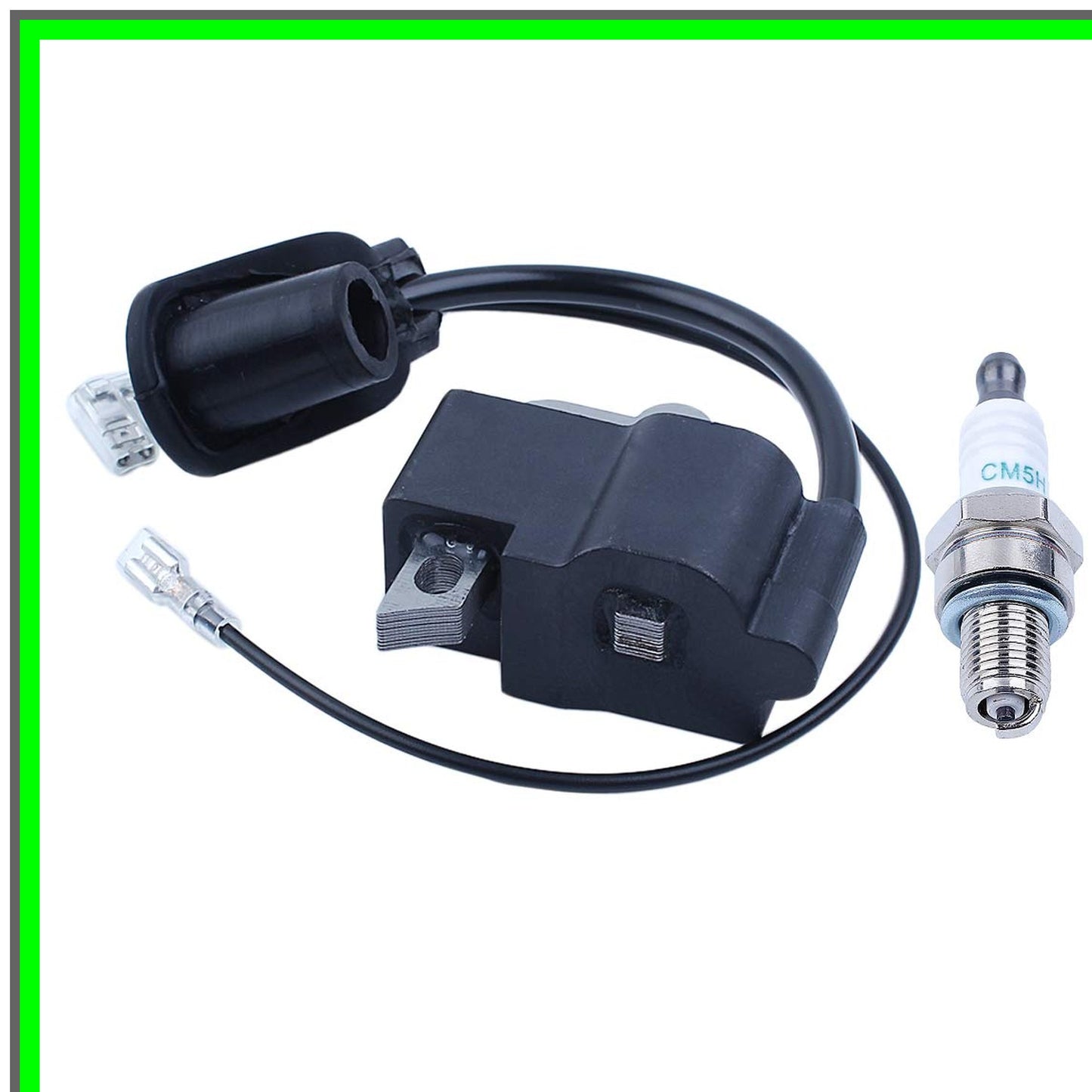 High-Performance Ignition Coil and Spark Plug for Trimmer Lawn Mowers