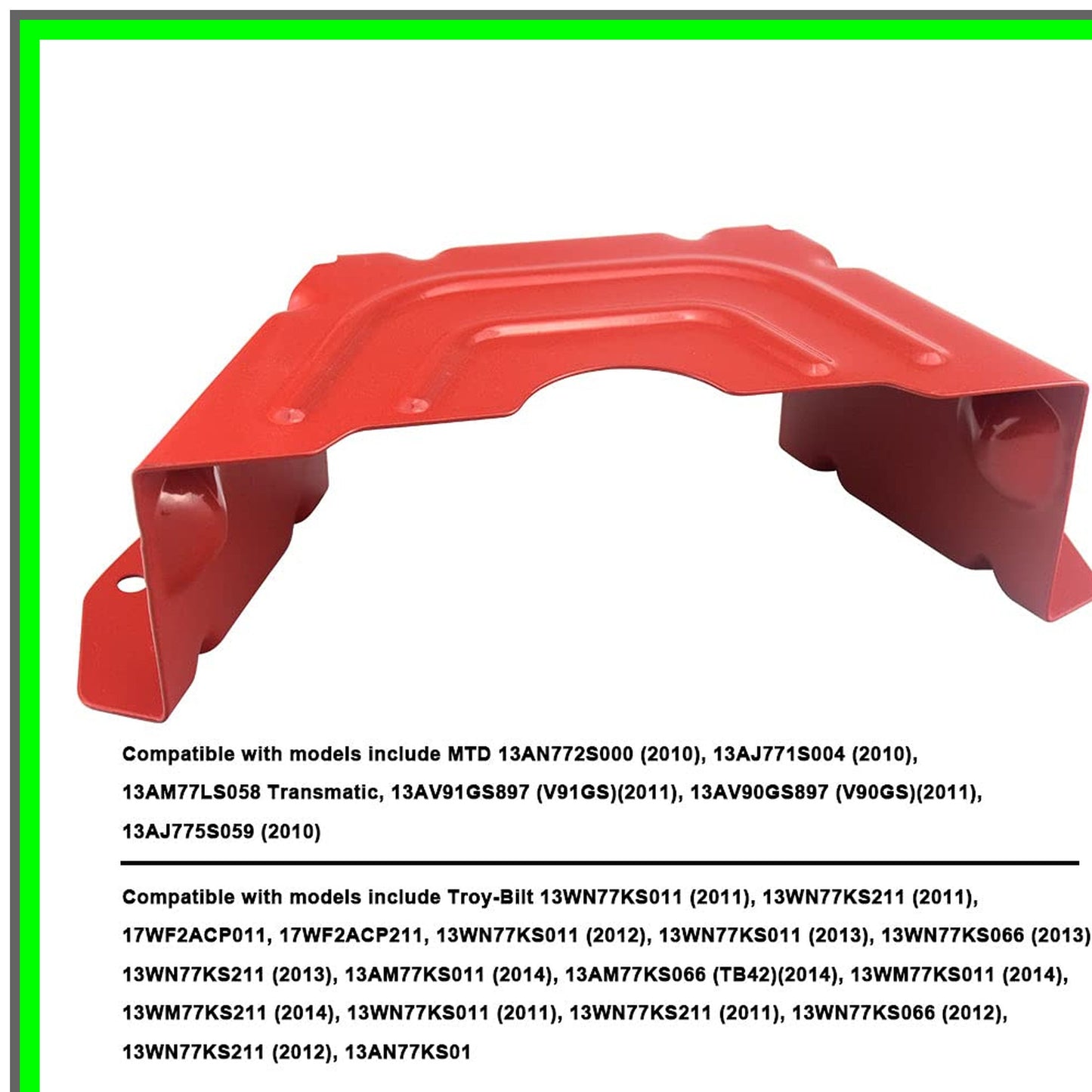 Red Deck Belt Cover 2-Pack for MTD Troy Bilt Cub Cadet Lawn Mowers 42/46"