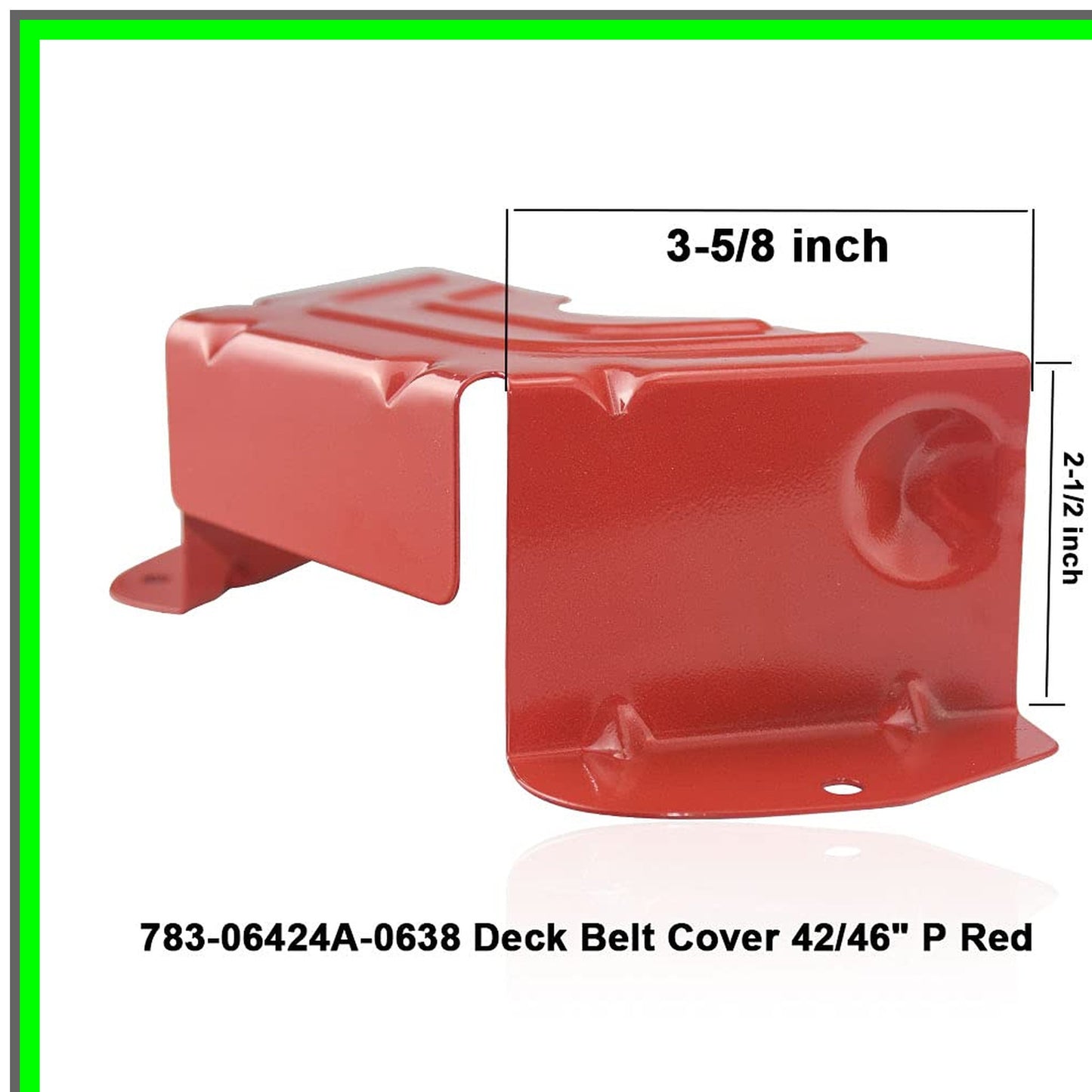 Red Deck Belt Cover 2-Pack for MTD Troy Bilt Cub Cadet Lawn Mowers 42/46"