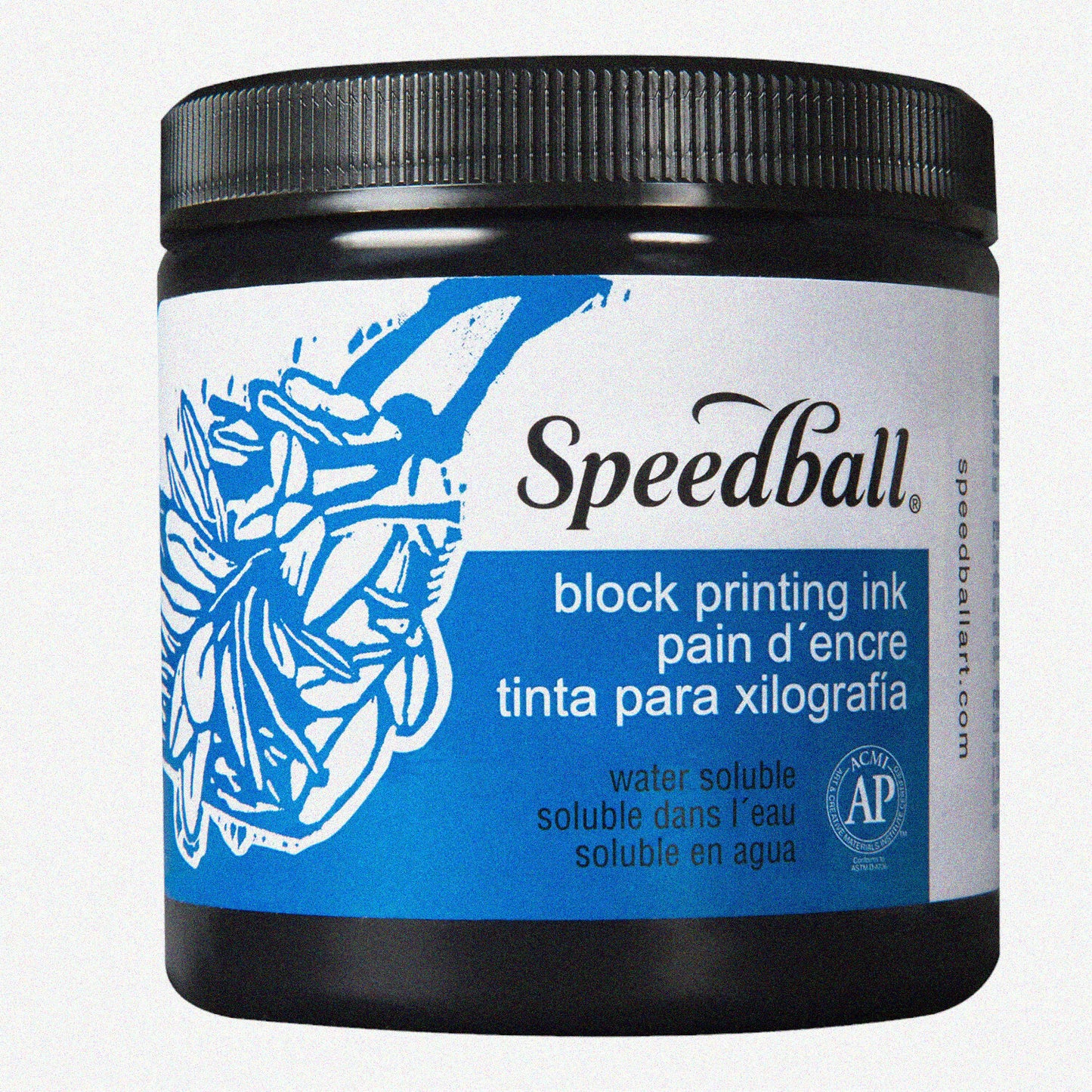 EcoPrint Black Water-Soluble Block Printing Ink 8oz