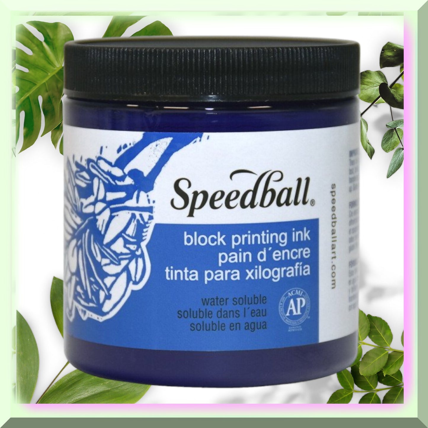 Violet Water-Soluble Block Printing Ink 8oz