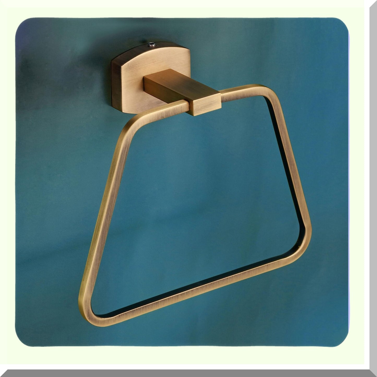 Br Antique Stainless Steel Towel Ring Stand