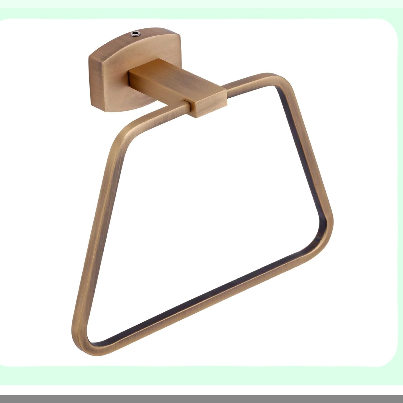 Br Antique Stainless Steel Towel Ring Stand