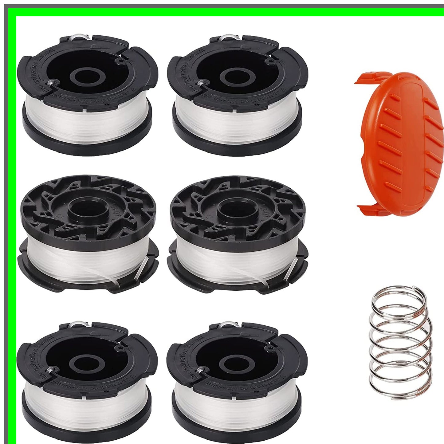 Efficient Trimmer Line Replacement Kit for Black and Decker Edgers, 8 Pieces