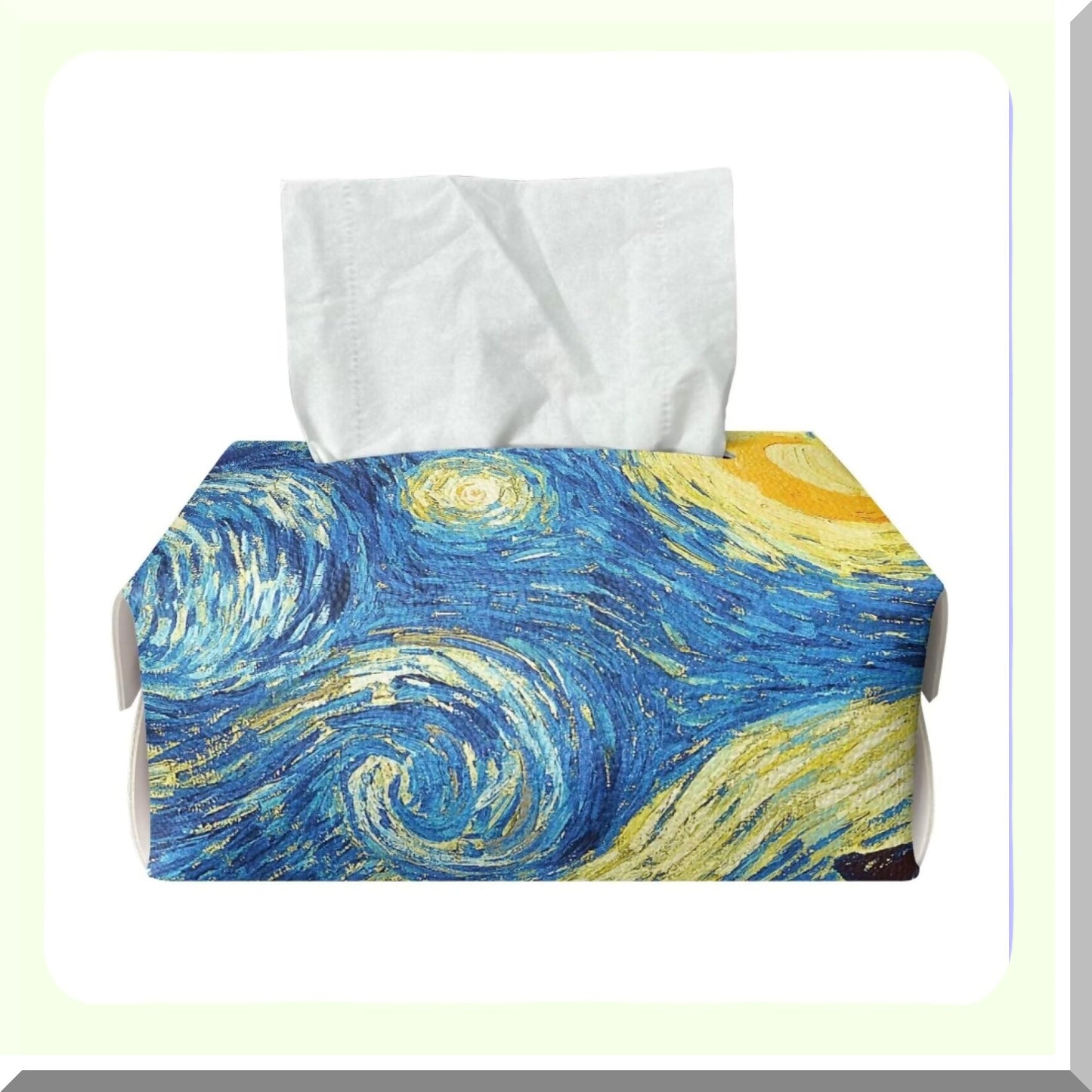 Starry Night Leather Tissue Box Cover
