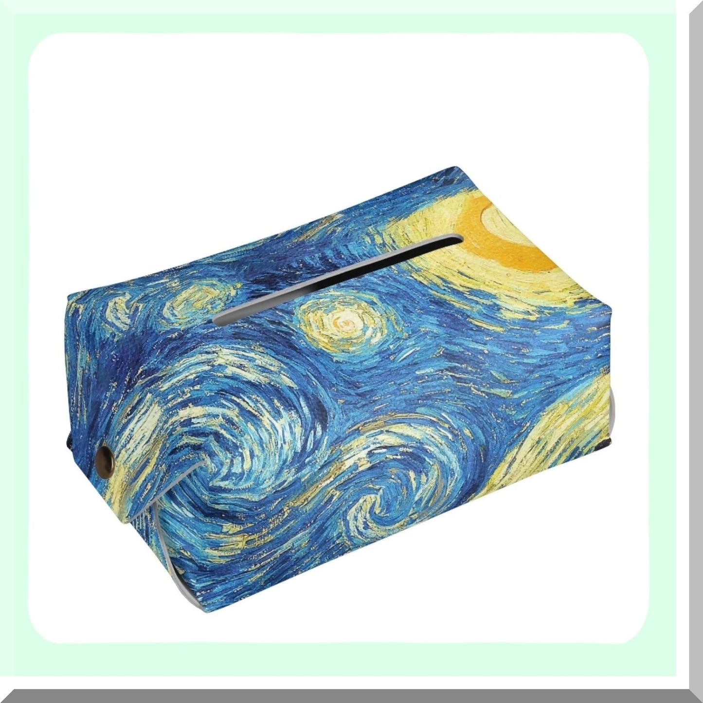 Starry Night Leather Tissue Box Cover
