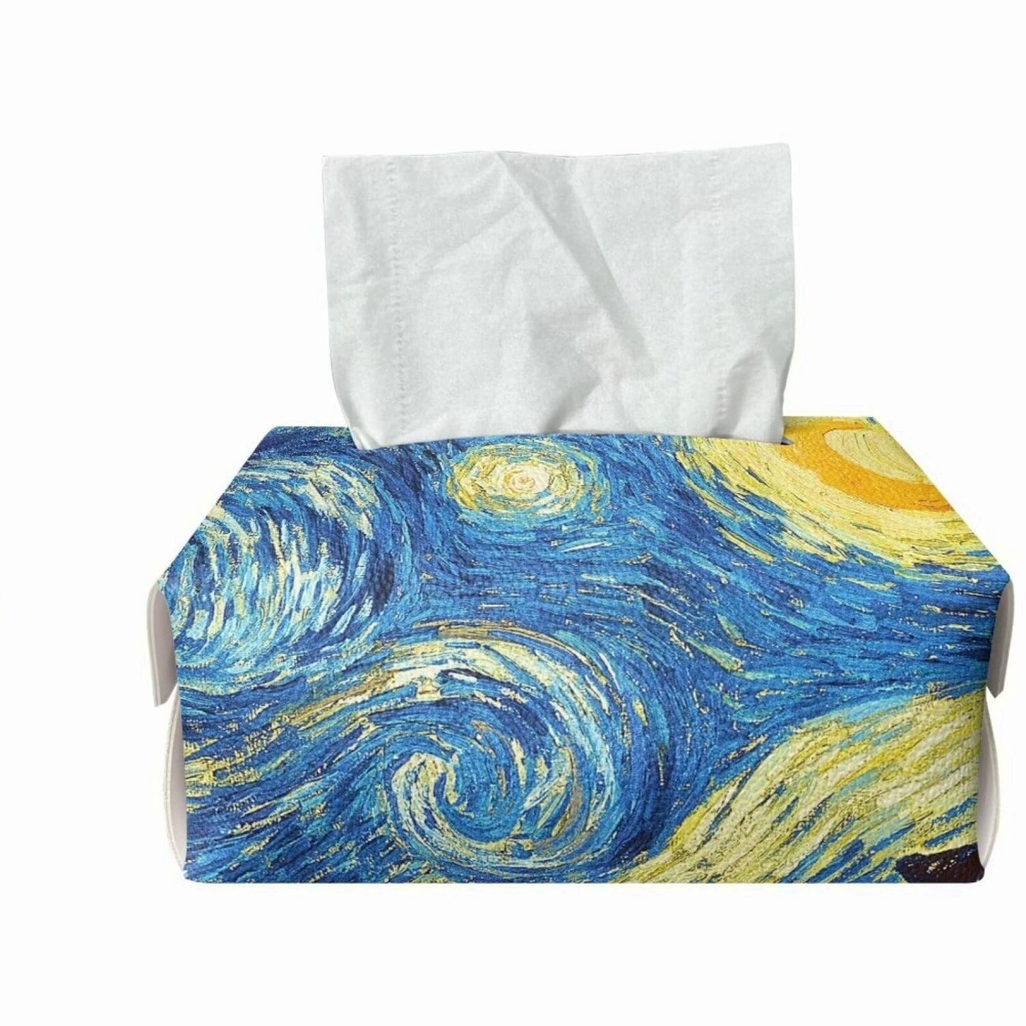 Starry Night Leather Tissue Box Cover