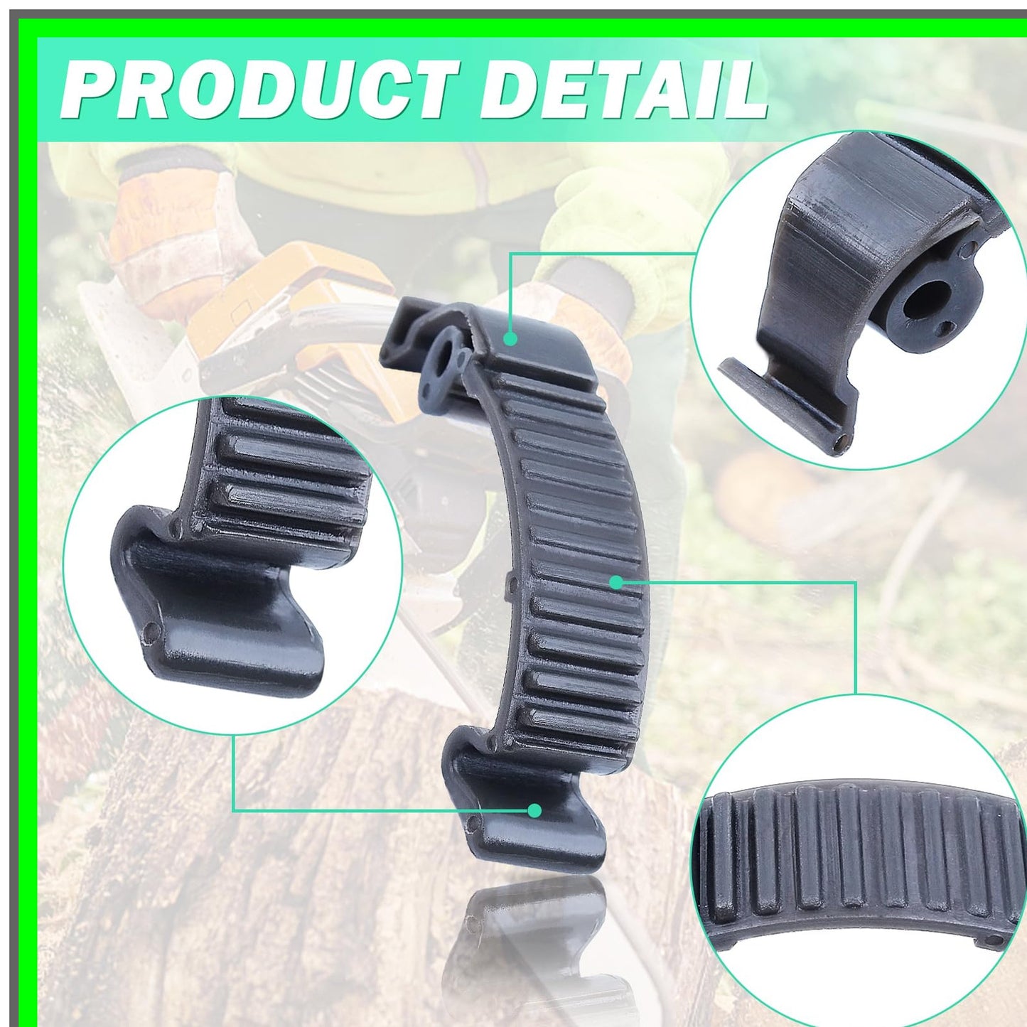 Cylinder Cover Snap Clip Buckle Set for Husqvarna Chainsaw Models 435-576