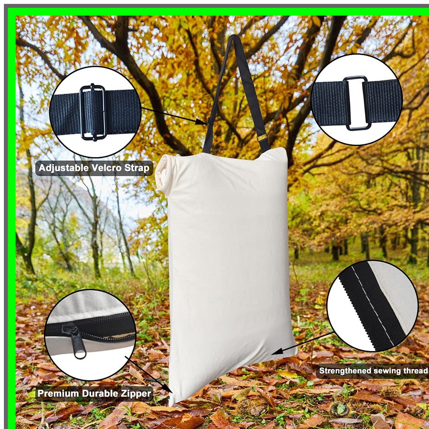 Universal Leaf Vacuum Blower Debris Dump Bag for Efficient Cleanup