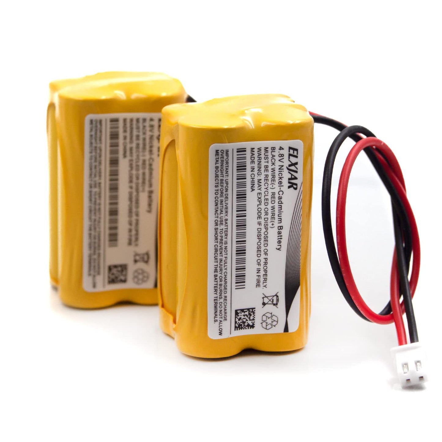 Ni-CD Battery Replacement 4.8V 700mAh for Exit Lights and Emergency Systems
