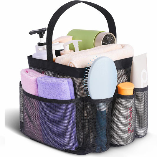 Mesh Shower Caddy Portable with 8 Pockets