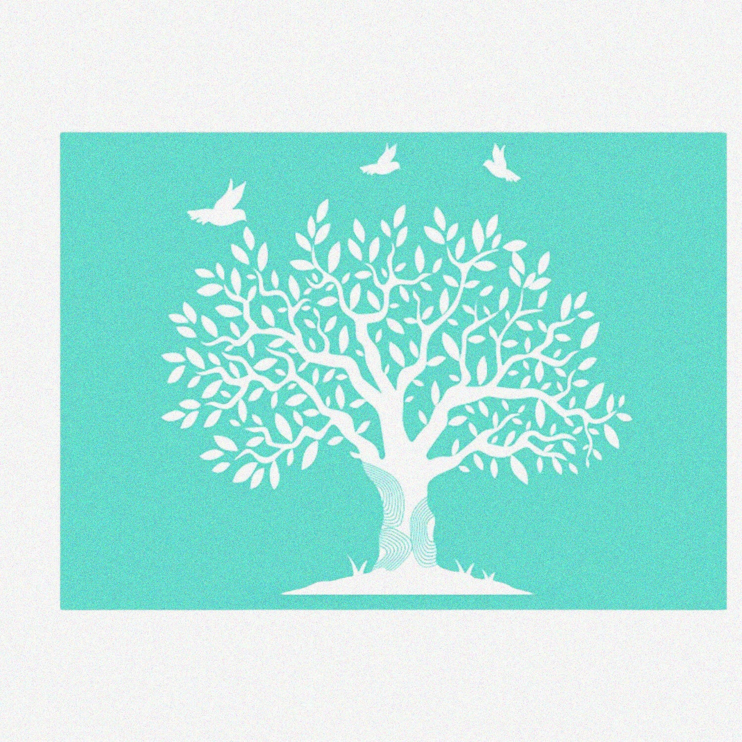 SilkPrint Tree Adhesive Art Stencil 7.7x5.5 inch