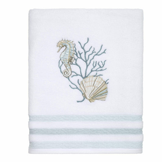 Bath Towel, Soft Absorbent Cotton, Coastal Terrazo