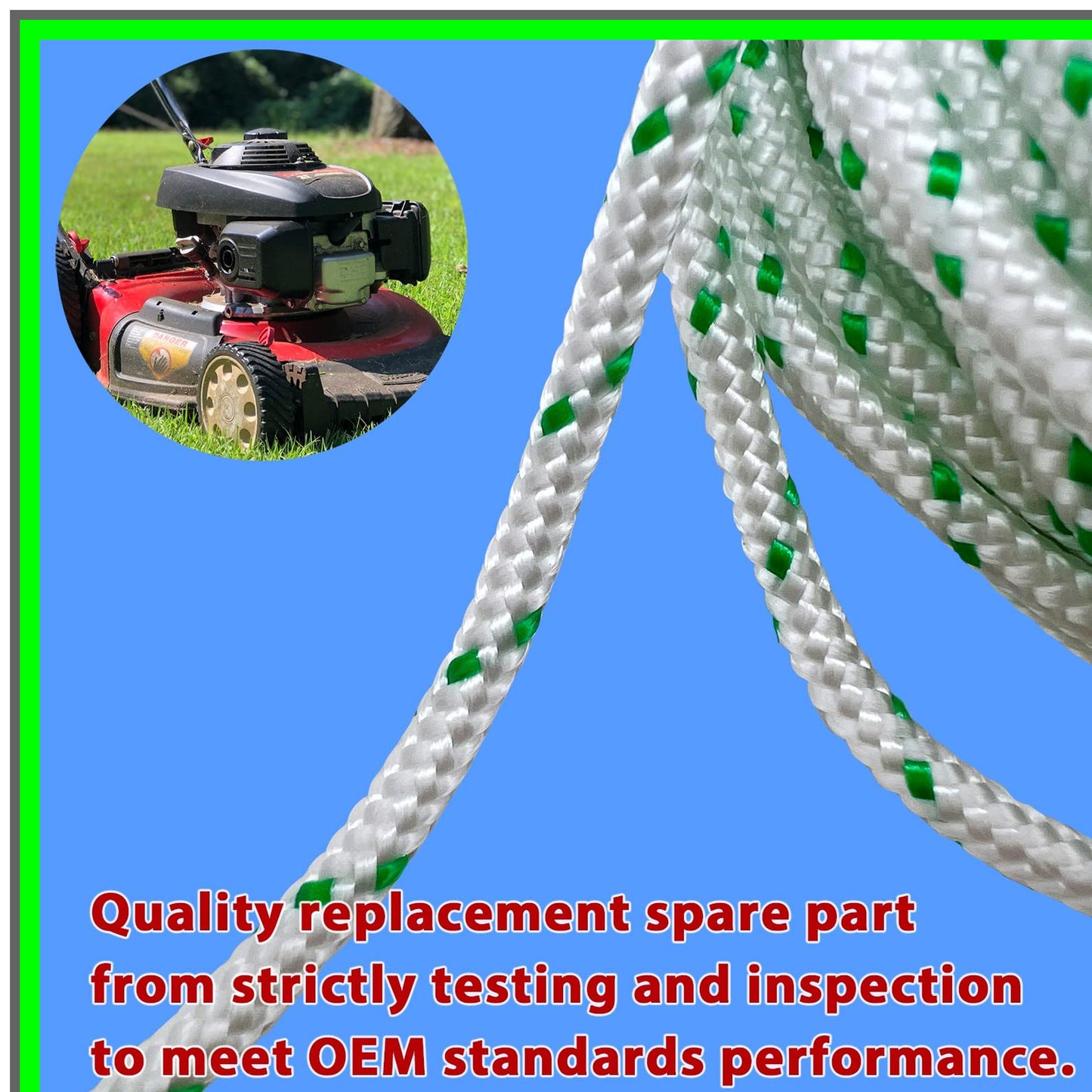 Durable Replacement Pull Cord for Chainsaw Lawn Mower Trimmer Engine Parts